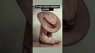 Western wardrobe: Dressed as cowboy #shorts #puns #dadjokes #humor #cowboy