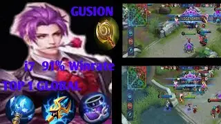 Top 1 global gusion 91% winrate by i7