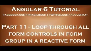 Loop through all form controls in formgroup in reactive form