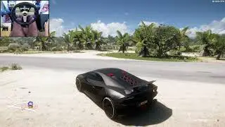 Lamborghini Sesto Elemento - Forza Horizon 5 | DIY Gaming Wheel Gameplay