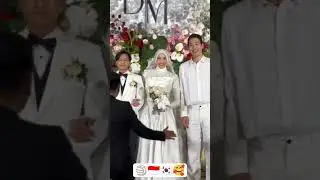 ko he-jin tersenyum datang ke acara nikahan megawati