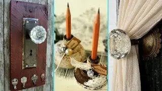 ❤ DIY Shabby chic style Door Knob Upcycle Ideas ❤ | Home decor & Interior design | Flamingo Mango|