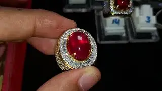 Natural ruby pigeon blood,rinh silver microsetting tepper.WA.082177780631#cincin #ruby #fyp #permata