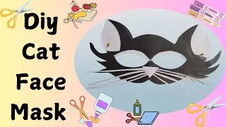 How To Make Cat Face Mask For Kids School Competition/Cat Mask/Animal Mask For Kids#Animalmask.