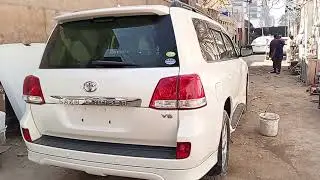 Land cruiser V8 model 2013 front real bumper laptop finder paint Kiya hai 😘