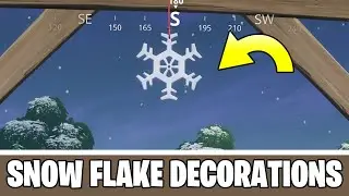 Destroy Snowflake Decorations Locations Guide - (Fortnite Chapter 2 Winterfest Challenge)