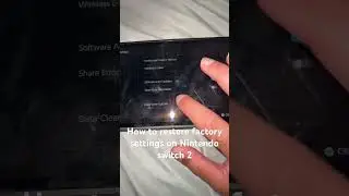 How to restore factory settings on Nintendo switch 2