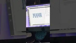 Making of MAMA Rhinestone Template Part 1 #crafting 