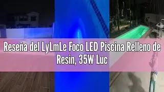 Rese&ntilde;a del LyLmLe Foco LED Piscina Relleno de Resin, 35W Luces LED Piscina L&aacute;mpara Regulable Sincron