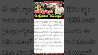 ఆటో డ్రైవర్లకు 15వేలు ఆర్ధికసాయం బిగ్ అప్డేట్ 15 thousand financial big update for auto drivers