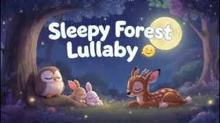 The Sleepy Forest Animals | Calming Bedtime Lullaby for Kids & Toddlers | 15-Minute Sleep Song