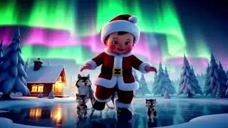 Christmas Songs for Kids 2025: Giant Santa Baby Dance with Animals & Dwarfs