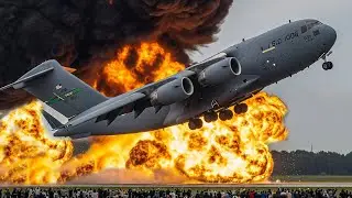 Iran Shocked! US C-17 Female Pilot Takes Off at Full Speed During Emergency