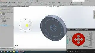 مدلسازی Cylinder Head و Flywheel در سالیدورکس (SOLIDWORKS)