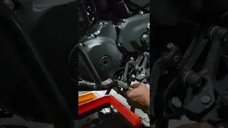 Himalayan 450 First Service Oil Change  #bigbearbangalore #motorcyclelife #royalenfieldhimalayan450