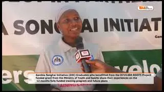 Выпускники программы Gambia Songhai Initiative (GSI), получившие выгоду от проекта ROOTS на сумму...