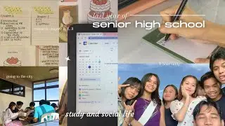 productive day vlog🪐 8-hour study, mini school break with friends 💫💌