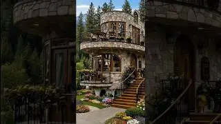 Fairytale Stone House in the Mountains 🏔️✨ #dreamhouse #stonehouse #fairytalehome