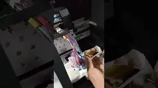 How to clean Ink system use solvent For YINGHE Machine