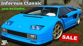 Infernus Classic Clean Customization & Review | GTA Online | SALE | Lamborghini Diablo | Amazing Car