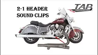 2 into 1 Head Pipe - Indian Thunderstroke 111 & 116 - TAB Performance