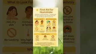 First Aid for Heatstroke #summersafety