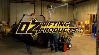 Small Truck Mounted Crane - Davit 1000 by OZ Lifting
