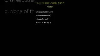 How do you create a readable stream in Node js