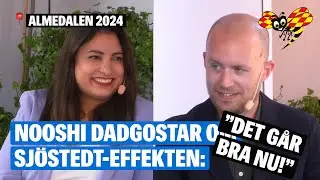 Nooshis glädje över ”Sjöstedt-effekten” – frågas ut på scenen i Almedalen