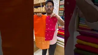 Russian silk sarees available at parinaya silks Tirupati. Price:1600 #saree #trendingreels #tirupati