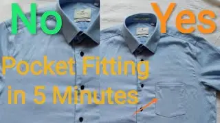 How to fix a shirt pocket# Shirt pocket fittings Full process#easy technique