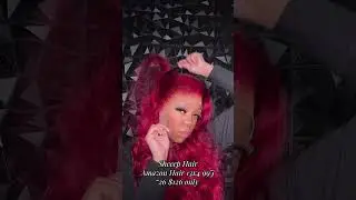 Burgundy Lace Front Wig Tutorial #sheeephair #burgundyhair #99jwig