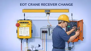 EOT Crane Receiver Change | Crane Remote Not Working #electrical #relay 