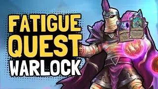Infinite 0-Mana Cards! FATIGUE QUEST WARLOCK | Saviors of Uldum | Hearthstone