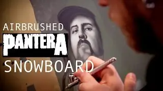 Airbrushed Pantera snowboard (Step by step)