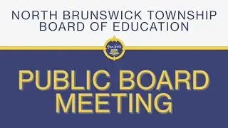 North Brunswick Township Board of Education Conference Meeting April 9, 2025