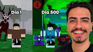 SOBREVIVI 500 NOITES NA FLORESTA 🌳👽