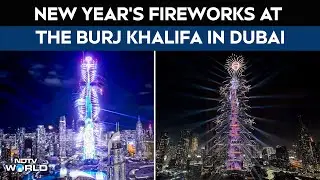 Dubai New Year 2026: Fireworks Display At the World's Tallest Building, Burj Khalifa