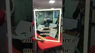 Crystal Diamond Vanity Mirrors With Led Lighting #ledmirror #shorts