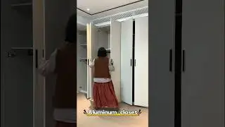 Custom-made aluminum closet, aluminum wardrobe #aluminumfurniture #furniture #wardrobe #closet