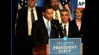 President-elect Barack Obama's White House staff is starting to take shape. So far, the group is a m