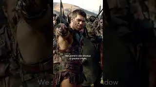 This immediately went down in history as one of the great pre-battle speeches. #Spartacus