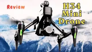 Мини-дрон H34 | Обзор дрона | Камера 4K, бесщеточный двигатель и система предотвращения столкнове...