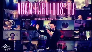 UK Zoom DJ for Online and Virtual Parties - Full HD & Stereo Audio | Adam Fabulous, DJ
