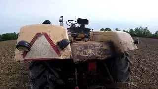 Case 1030 and John Deere 8300 Planting Soybeans