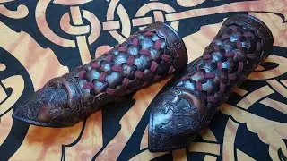Leather Crafting Tutorial - Dragon Bracers