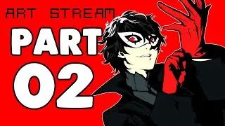 Art Stream: Drawing Joker Part 2