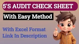 5S AUDIT CHECK SHEET | What is 5S in manufacturing industry?