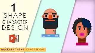 How to create Cartoon shape Character Design | draw cartoon in PowerPoint