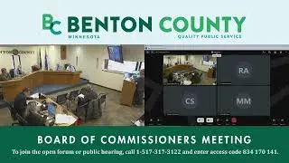 December 16, 2025 Benton County, Minnesota, Regular Board Meeting 9:00 AM